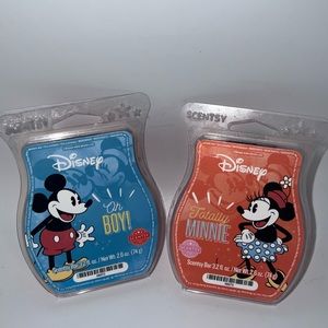 Scentsy bar wax SET - Disney Mickey and Minnie - Oh Boy and Totally Minnie